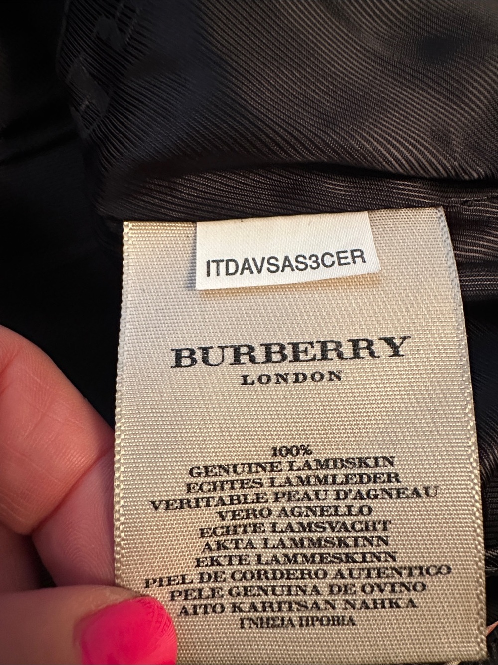 Burberry London Lambskin Leather Trench Coat. Size 2 - Picture 10 of 13